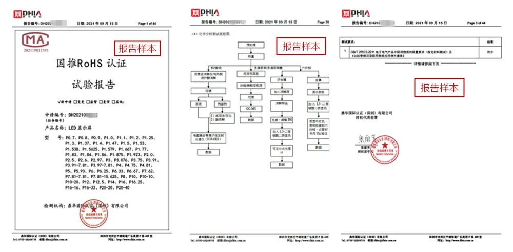国推ROHS认证检测报告样本